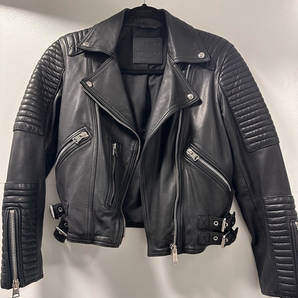 All Saints Jackets & Blazers - AllSaints - Estella Leather Biker Jacket